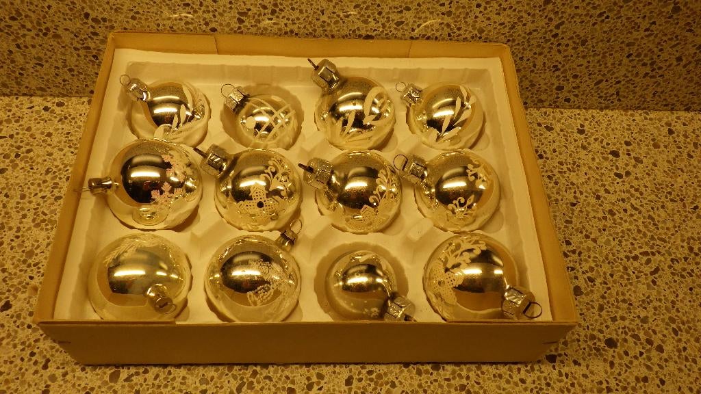 mooie kerstballen met opdruk, Ophalen of Verzenden, Gebruikt
