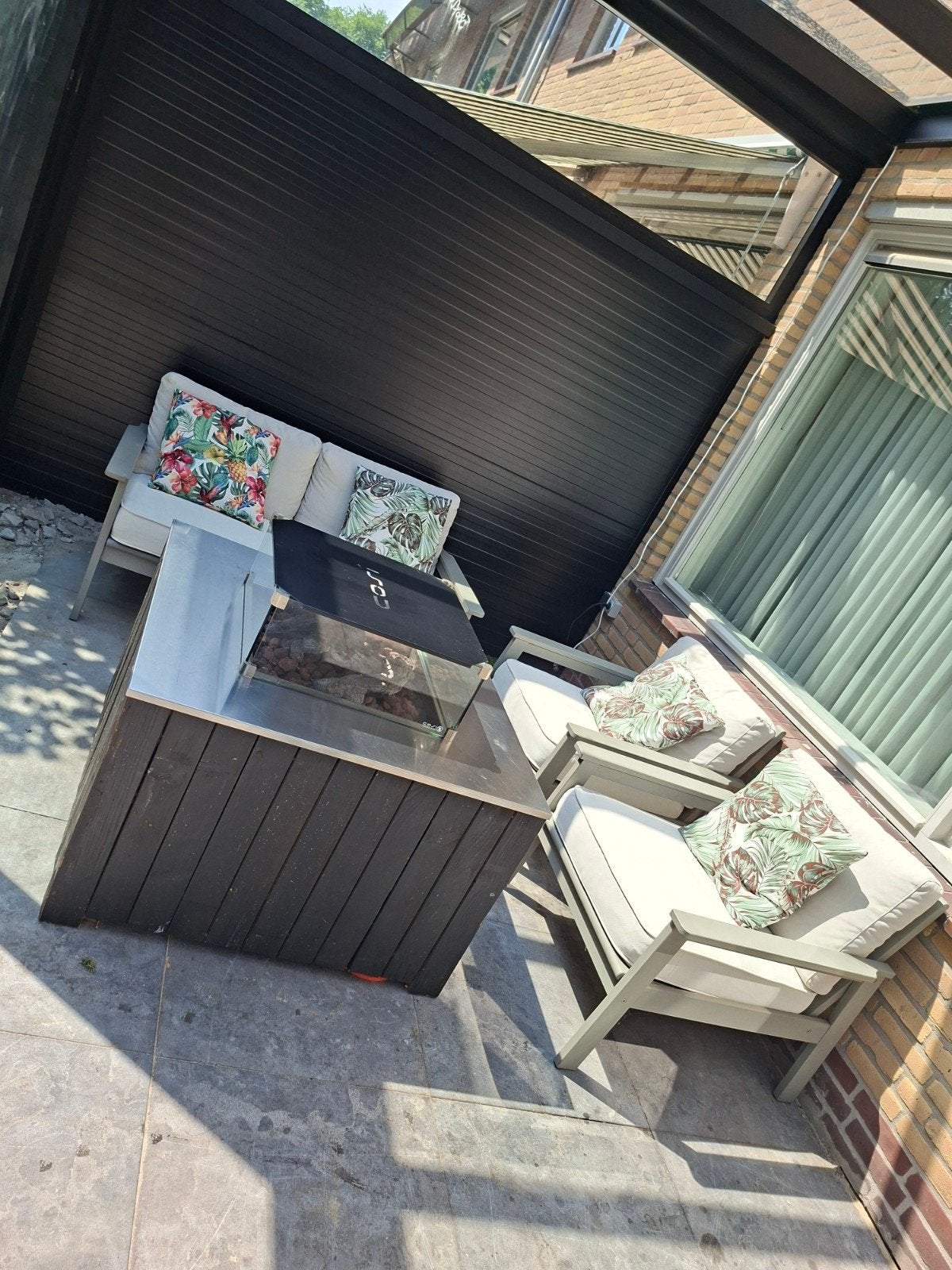Ikea Boldholmen loungeset, Tuin en Terras, Ophalen, Gebruikt, Hout