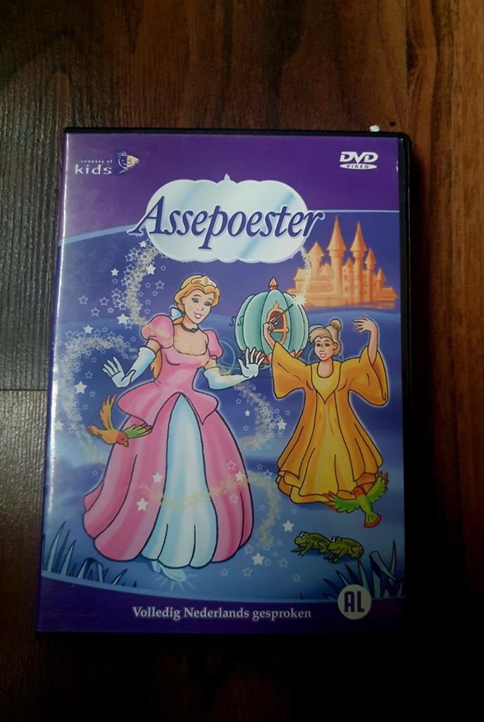 Assepoester DVD - Volledig Nederlands gesproken, Gebruikt, Alle leeftijden, Overige genres, Ophalen of Verzenden