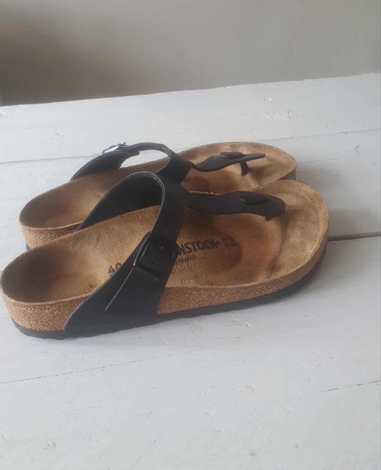 Birkenstock slippers maat 40, Zwart, Ophalen of Verzenden, Zo goed als nieuw, Birkenstock