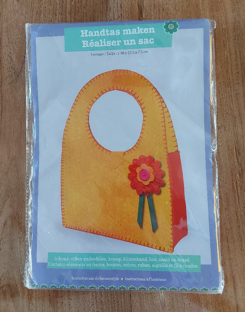 Knutselpakket vilten handtas maken, Ophalen of Verzenden, Nieuw, Meerkleurig, Knutselset