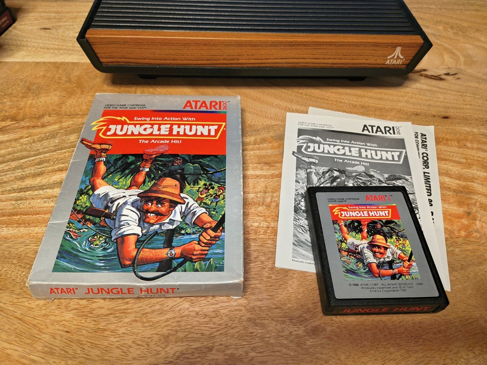 Jungle Hunt voor de Atari 2600 (NTSC), Gebruikt, 1 speler, Ophalen of Verzenden, Atari 2600