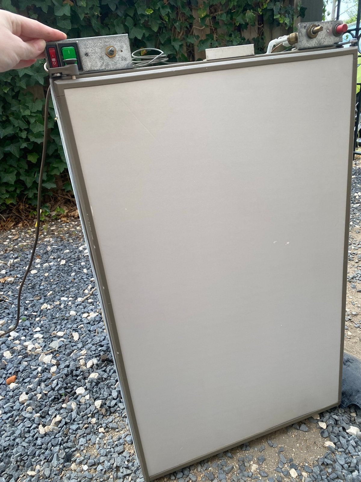 Kip caravan t42 grey line koelkast, Ophalen, Gebruikt
