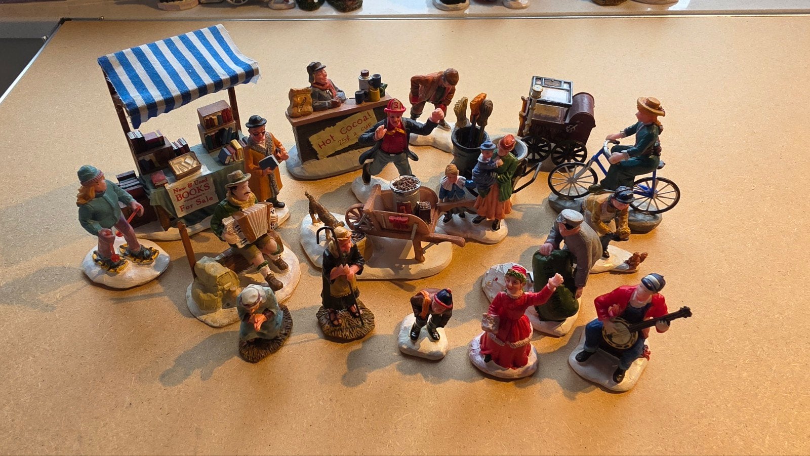 collectie Lemax figuren - diverse scènes, Ophalen of Verzenden, Gebruikt