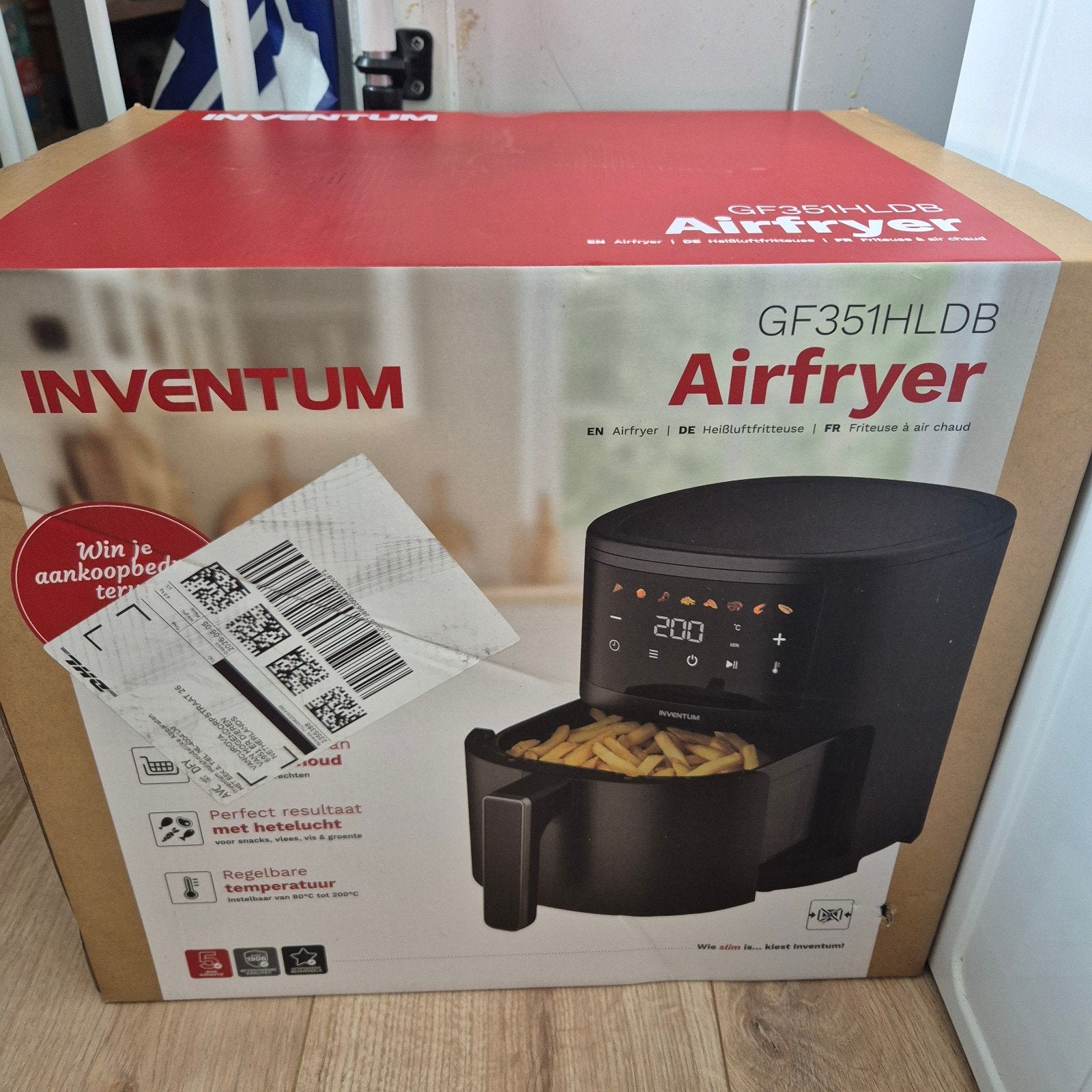 Nieuwe Inventum Airfryer GF351HLDB in doos, Ophalen