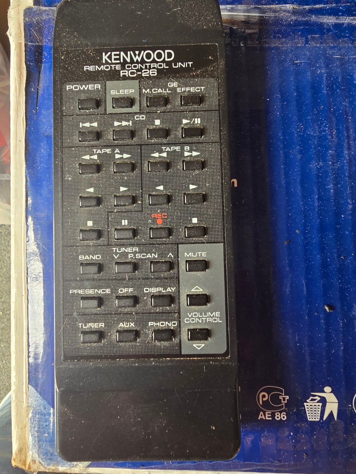 Kenwood RC-26 Afstandsbediening - Gebruikt, Ophalen of Verzenden, Gebruikt, Origineel, Mediaspeler