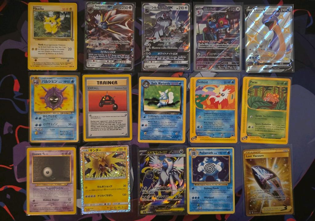 Pokémon kaarten: E-serie, Gold, Vintage, Classic Collection, Ophalen of Verzenden, Zo goed als nieuw, Meerdere kaarten