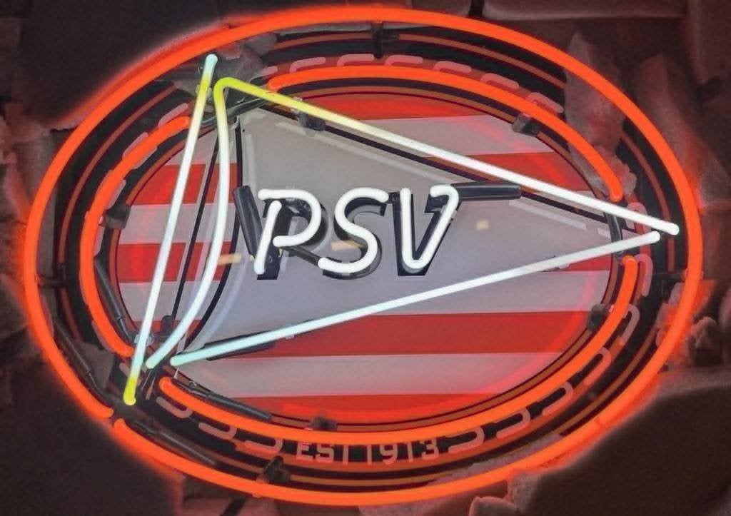 PSV neon licht reclame echt glas nieuw in de doos, Verzamelen, Ophalen of Verzenden, Nieuw, Lichtbak of (neon) lamp