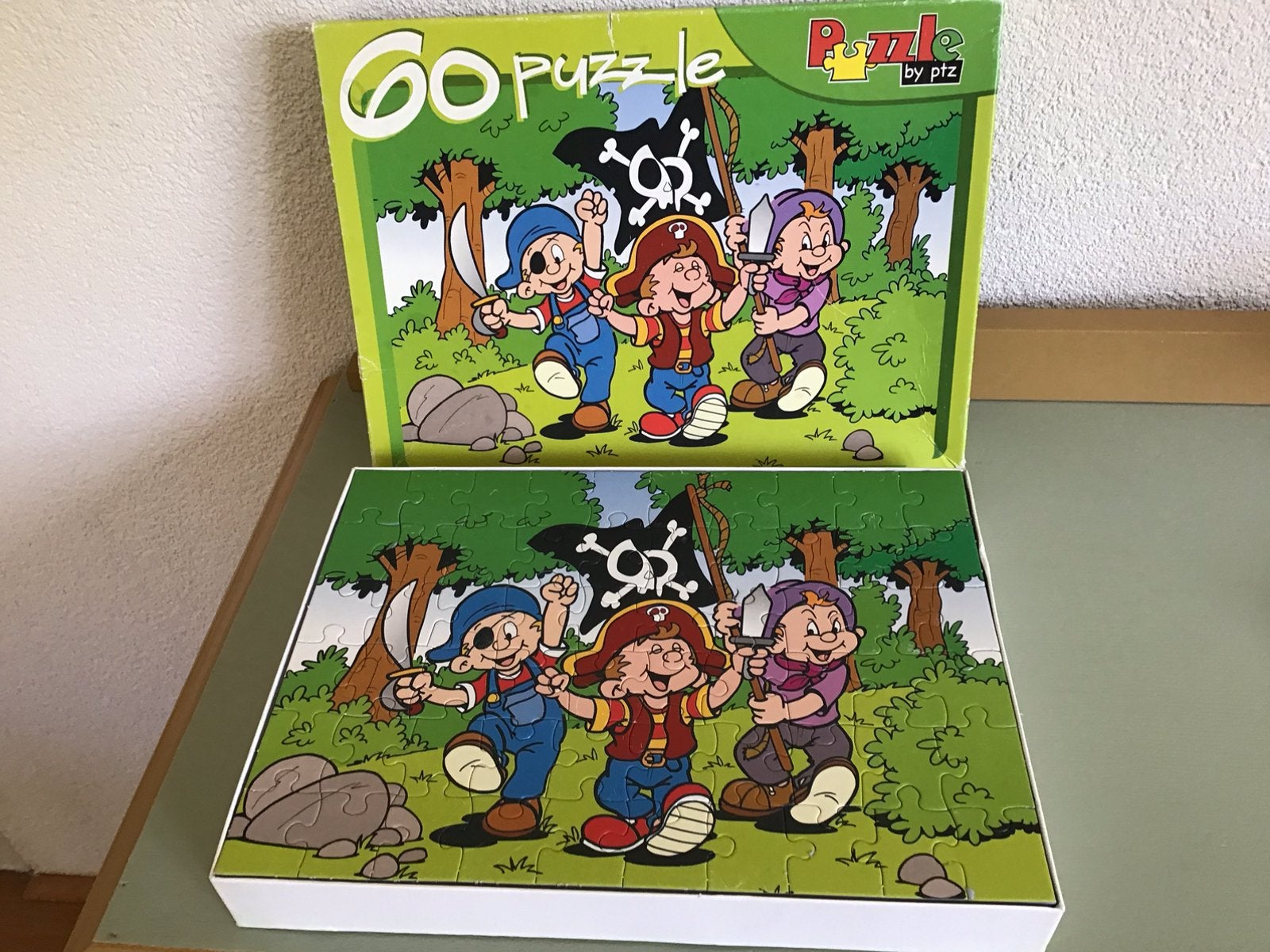 Puzzel Piraten 60 stukjes, Ophalen of Verzenden, Meer dan 50 stukjes, Zo goed als nieuw, 4 tot 6 jaar