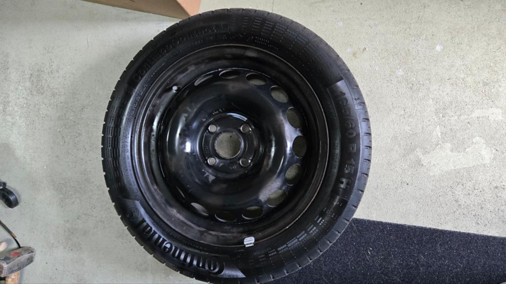 Set Continental 165/60 R15 H Zomerbanden op stalen velg, Auto-onderdelen, Ophalen, Gebruikt, 15 inch, Banden en Velgen