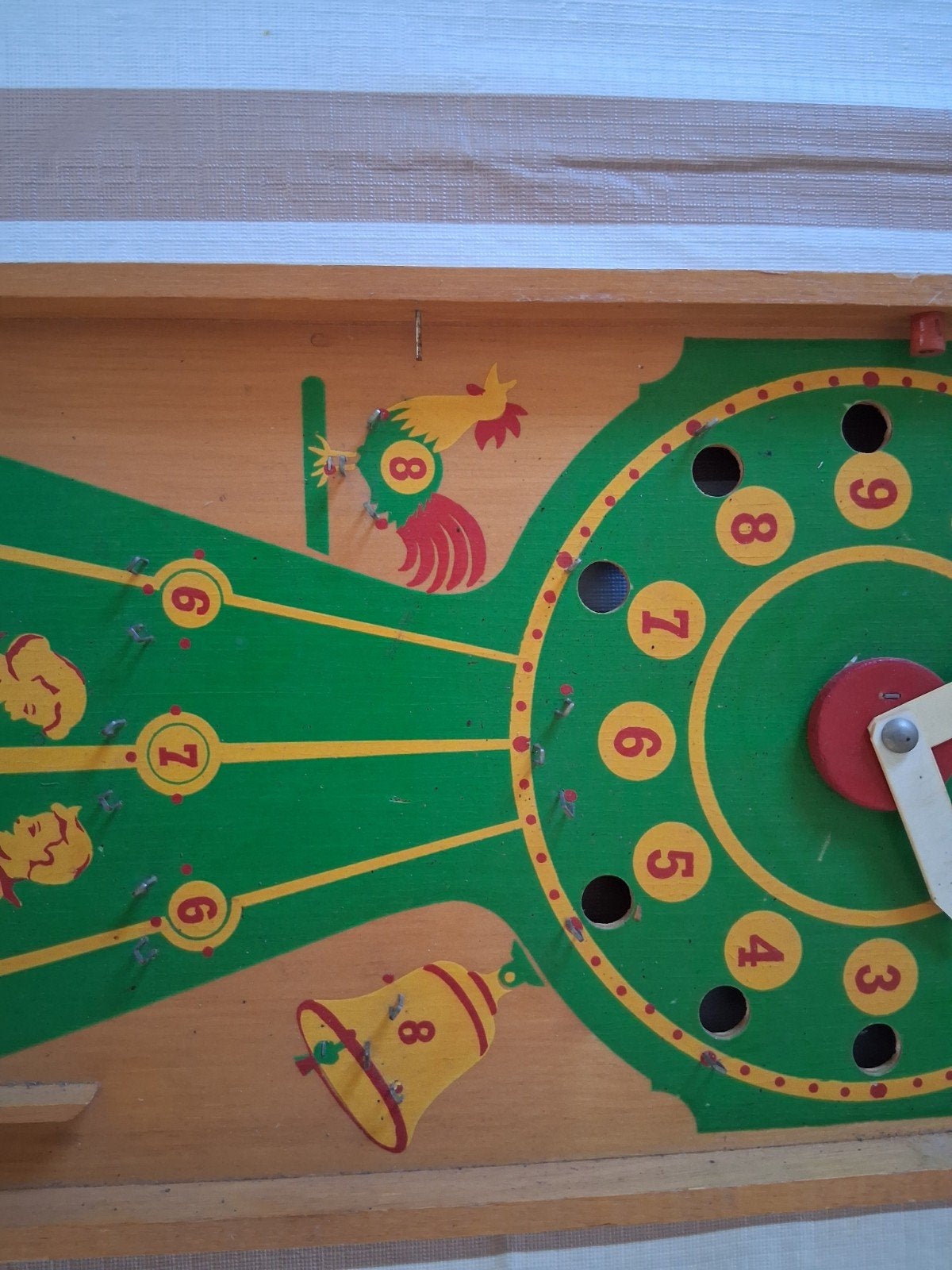 Vintage Bim-Bam Knikkerbaan - Houten Flipperkast, Kinderen en Baby's, Ophalen, Gebruikt, Jongen of Meisje