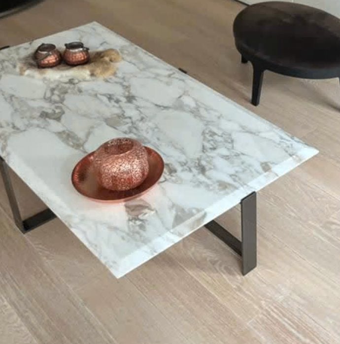 Flexform Jacques salontafel Calacatta marmer (np. €6.500), Ophalen, 50 tot 100 cm, Zo goed als nieuw, 150 tot 200 cm