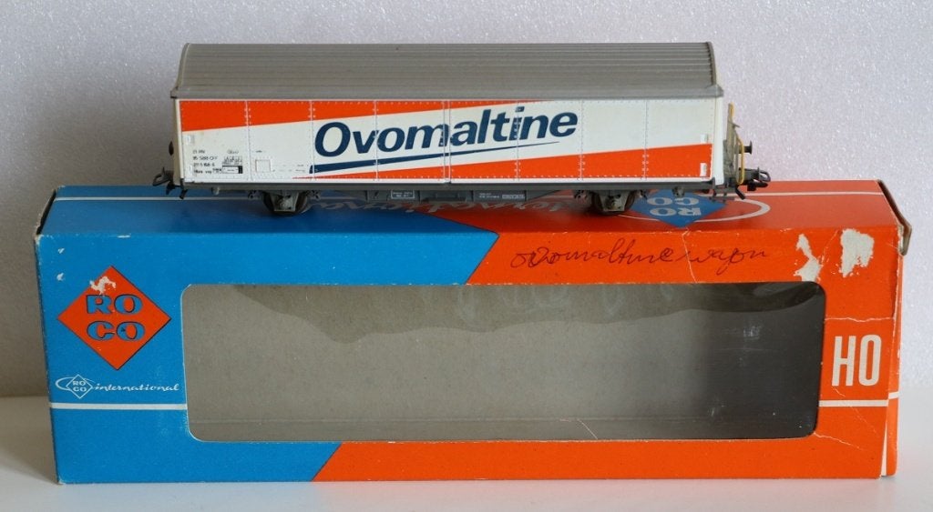 Roco 4340 goederenwagen 'Ovomaltine' SBB CFF Zwitserland, Wisselstroom, Gebruikt, Overige typen, Ophalen of Verzenden