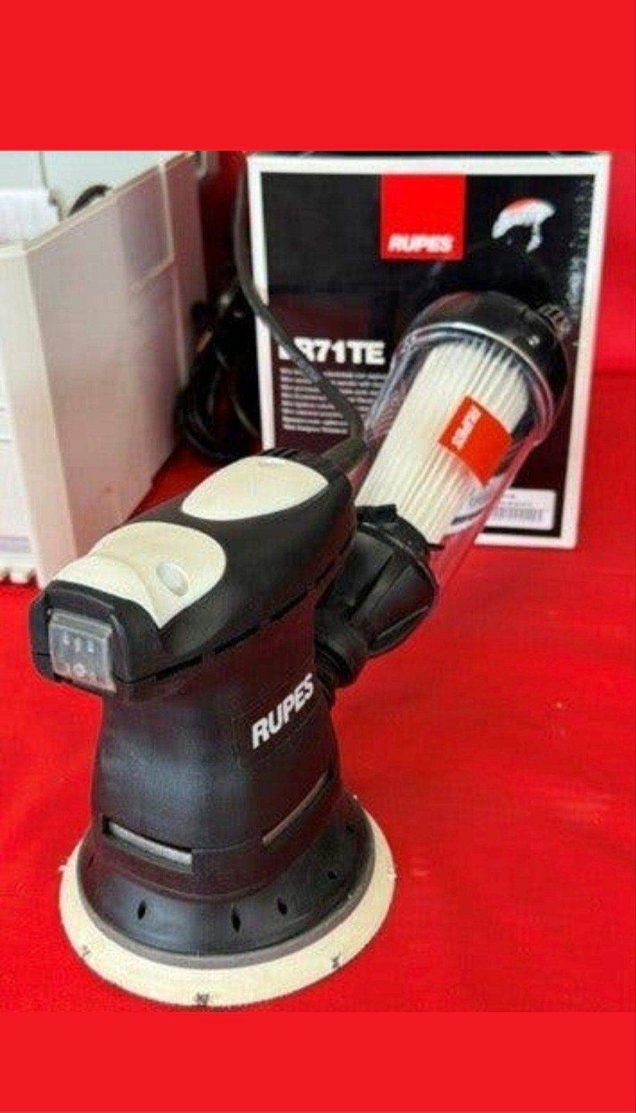 RUPES Excentrische Schuurmachine - Nieuw, Ophalen of Verzenden, Zo goed als nieuw, Minder dan 600 watt, Excentrische schuurmachine