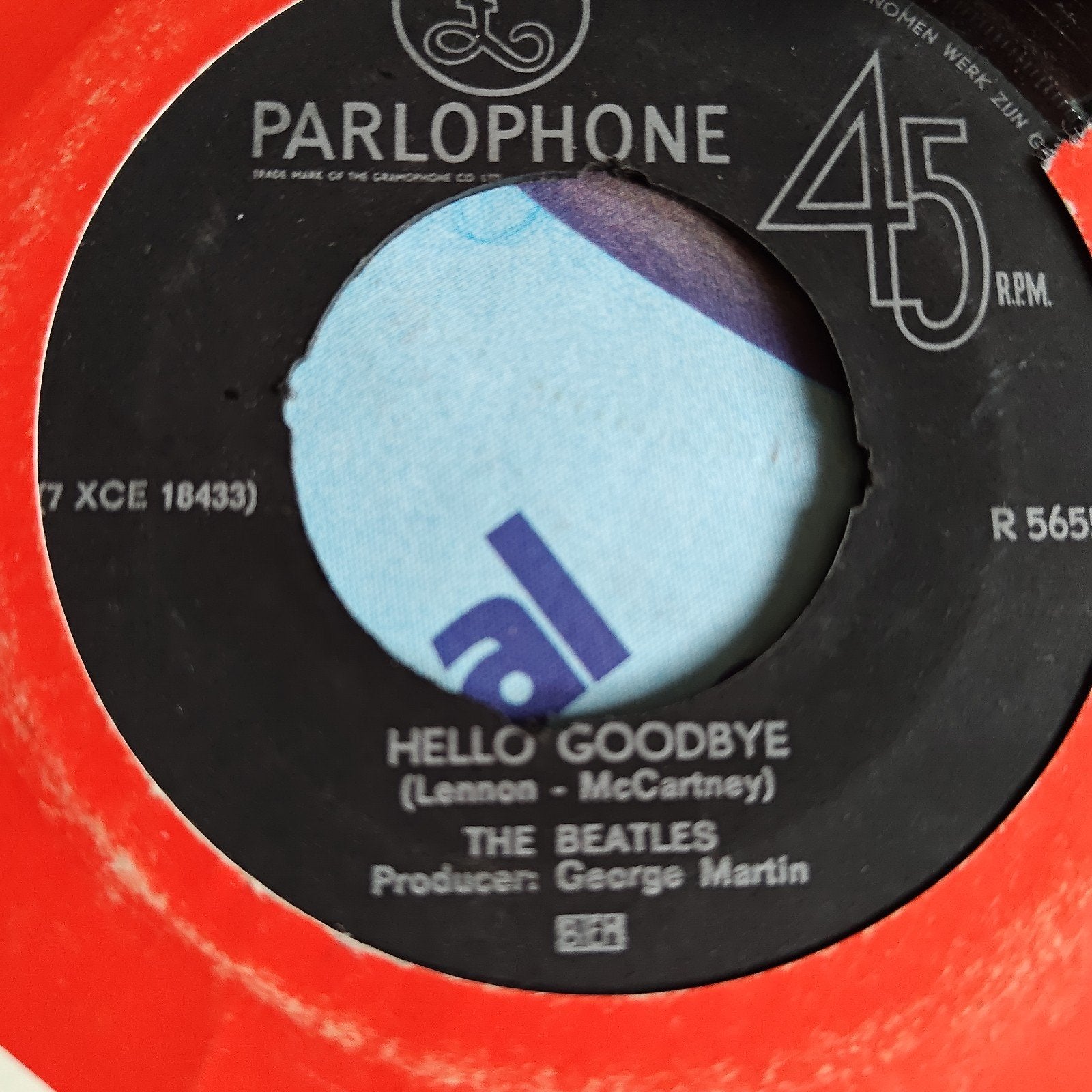 The Beatles - Hello Goodbye / I Am The Walrus (7 inch), Cd's en Dvd's, Vinyl Singles, Gebruikt, Originele persing, 7 inch, Ophalen of Verzenden