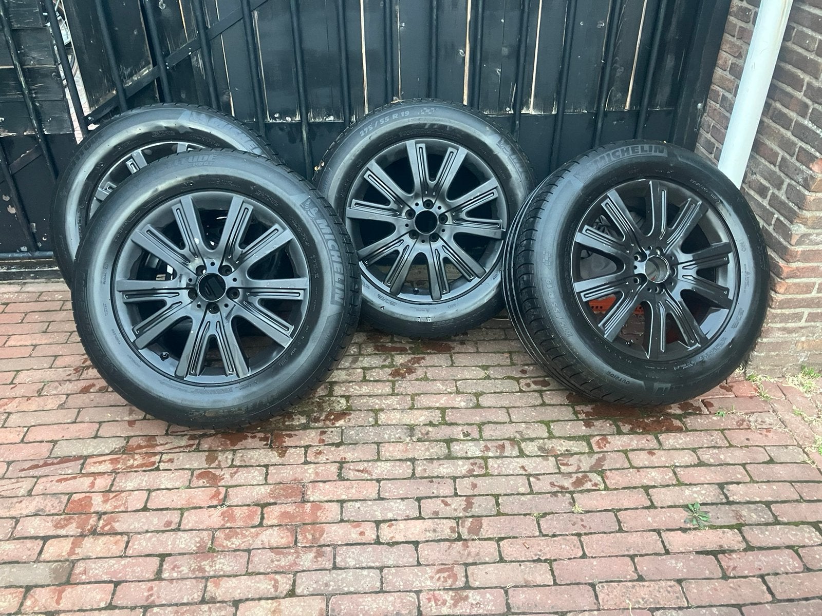 Mercedes ML velgen met zomerbanden 275/55R19 5x112, Auto-onderdelen, Ophalen, Velg(en), 275 mm, 20 inch