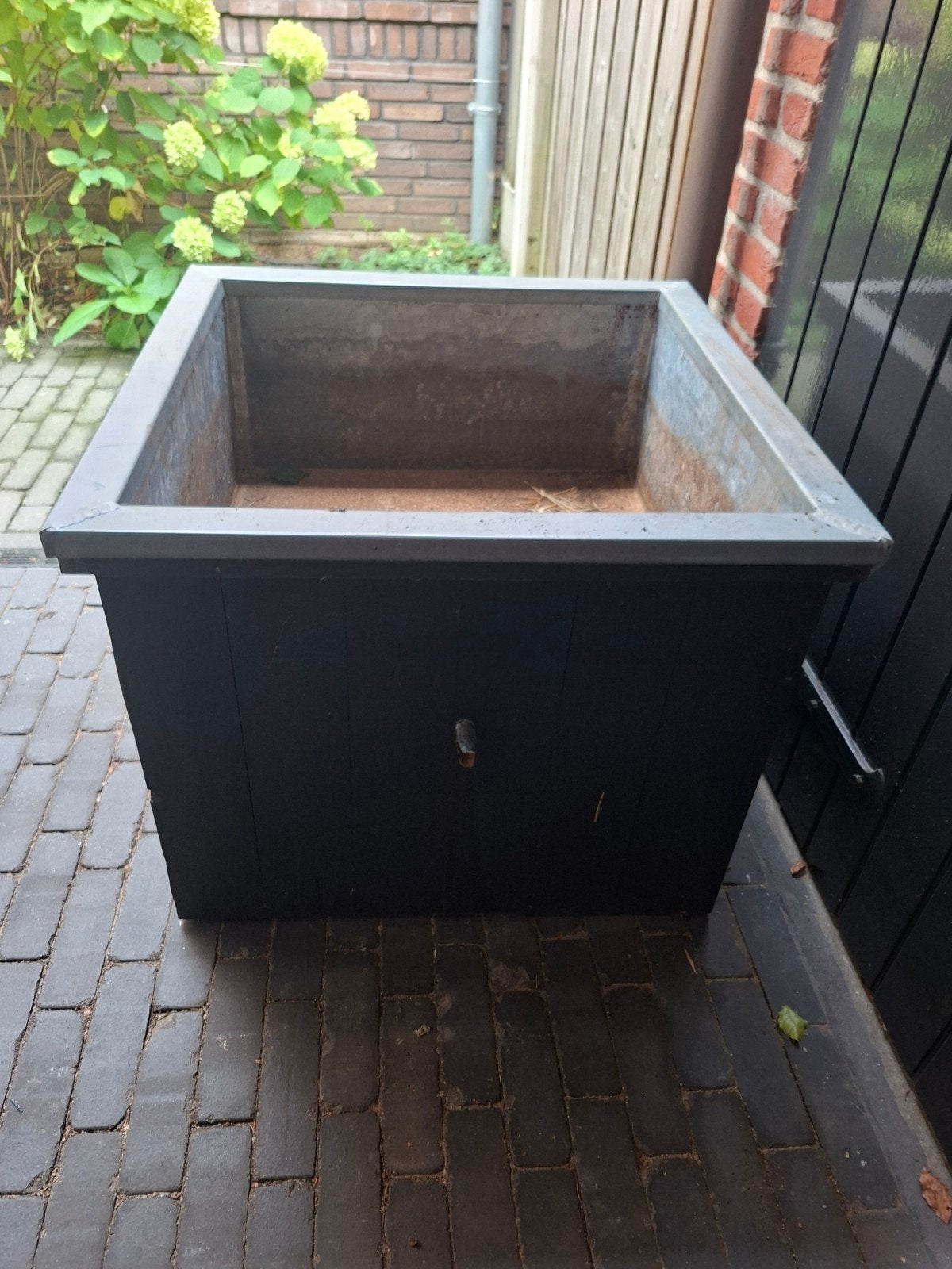 Bloembak plantenbak 75x75x60cm, Ophalen, Gebruikt, Vierkant, 60 tot 100 cm