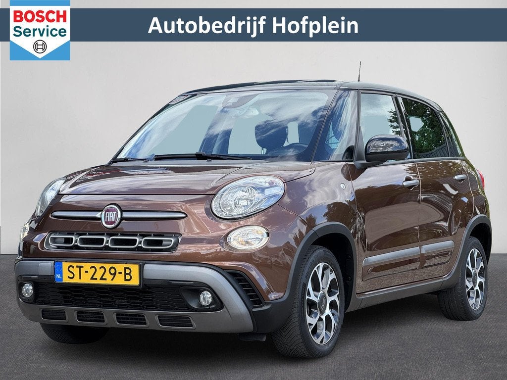 Fiat 500 L 0.9 TwinAir Cross | Navi | Camera | Cruise | PDC, Auto's, Fiat, Stof, Gebruikt, Euro 6, Bruin