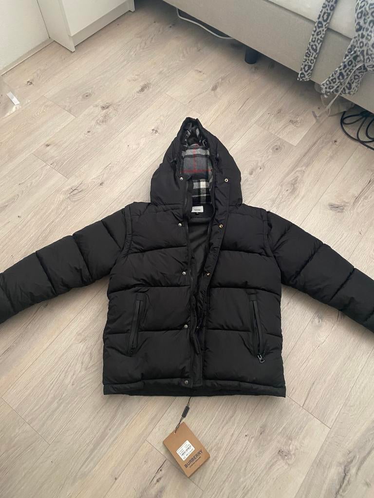 Burberry puffer jas, Kleding | Heren, Jassen | Winter, Ophalen of Verzenden, Nieuw, Maat 48/50 (M), Zwart