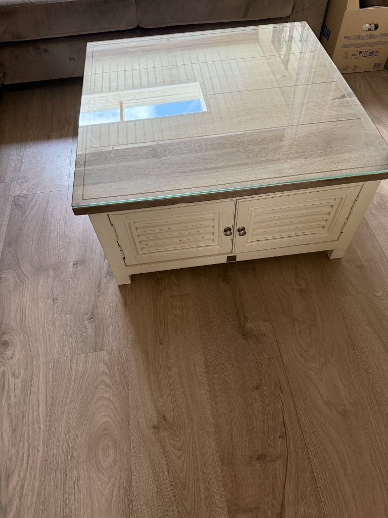 salontafel riviera maison, Ophalen, Gebruikt, 50 tot 100 cm, Vierkant