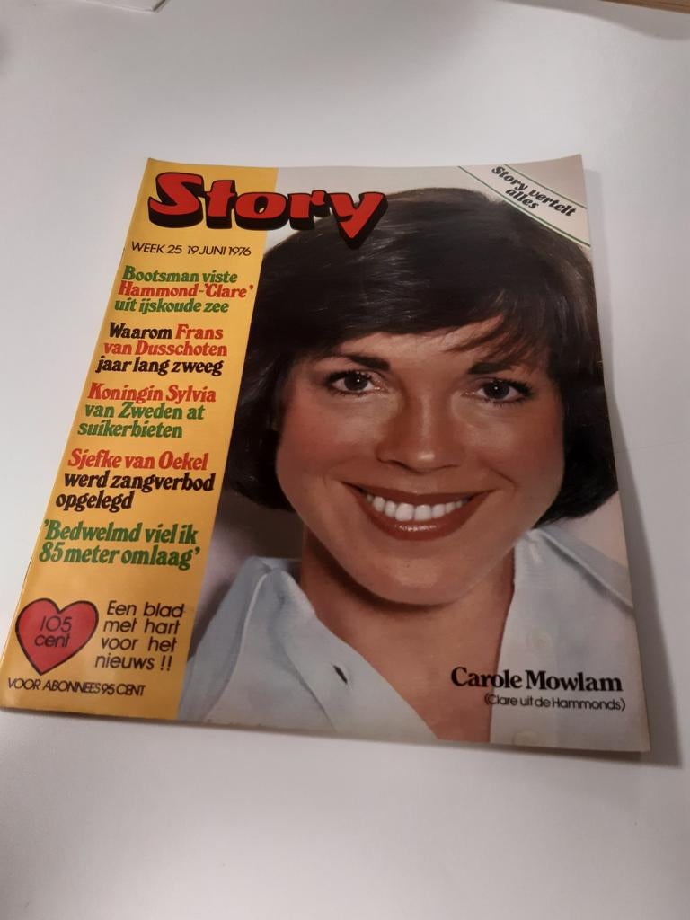 Story 1976. Nr 25. Carole Mowlam. Frans van Dusschoten. Sjef, Verzamelen, Ophalen of Verzenden, 1980 tot heden, Tijdschrift