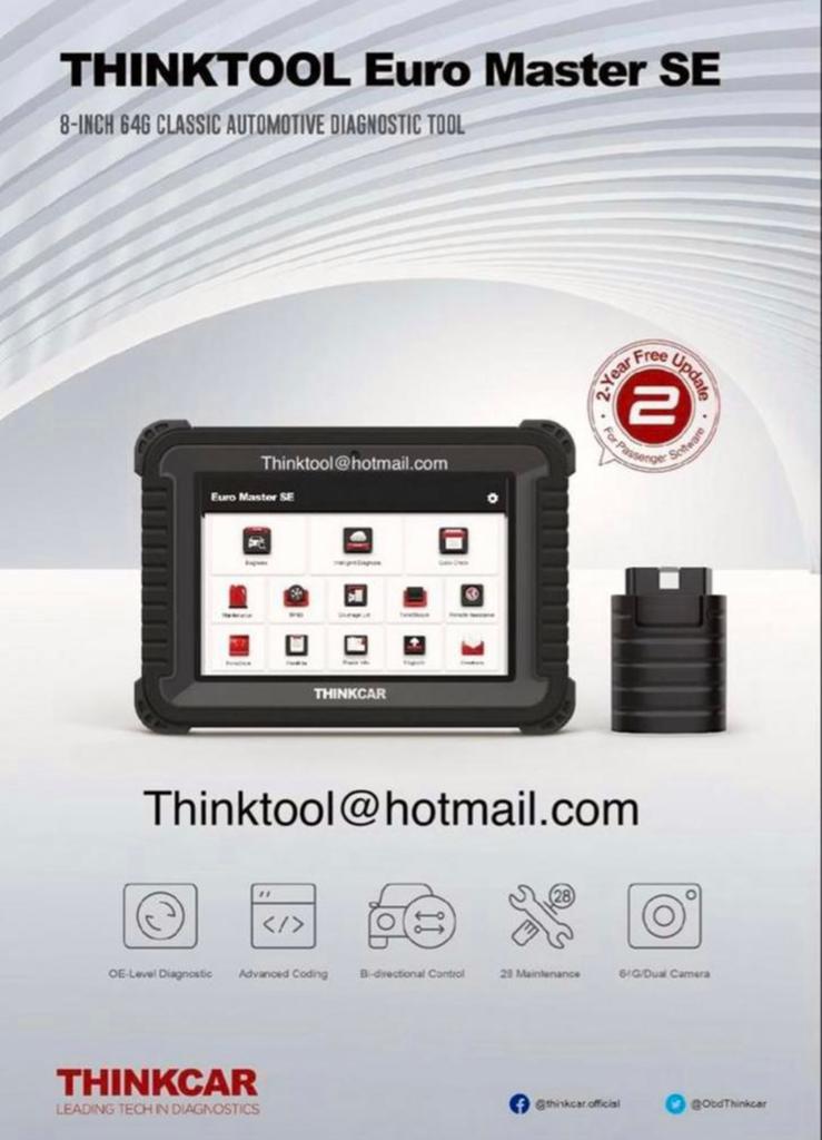 Launch Thinkcar Thinktool Euro Master SE / Platinum S8, Auto diversen, Ophalen of Verzenden