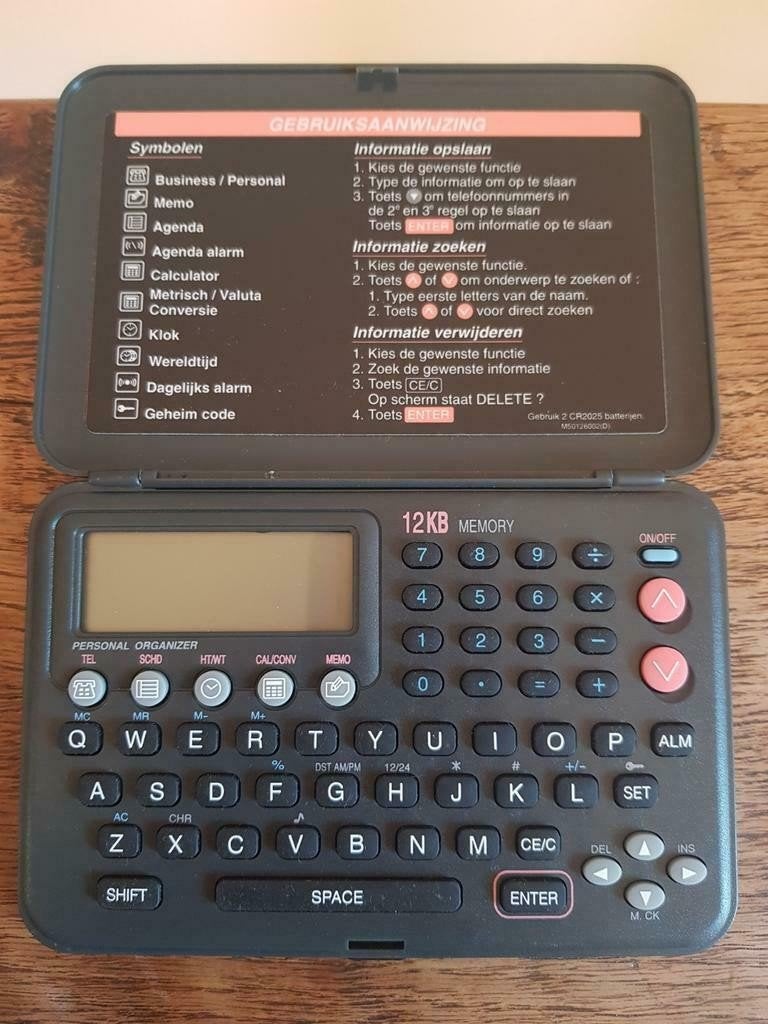 Vintage elektronische organizer (Barker DM-5012)–12KB Pocket, Ophalen of Verzenden