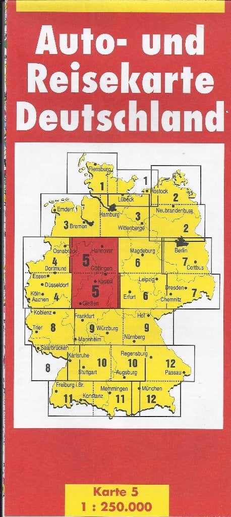 U58 plattegrond autokaart Hannover / Kassel 1998/99, 2000 tot heden, Ophalen of Verzenden, Nederland, Landkaart