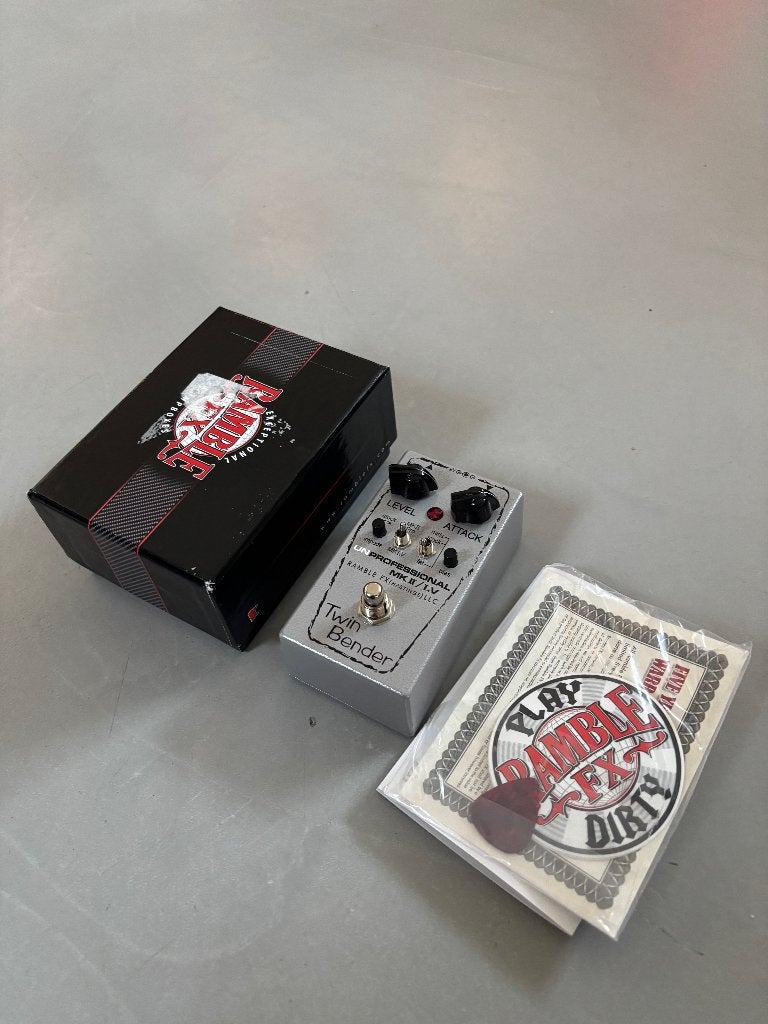 Ramble FX Twin Bender V3 + doos/goodies, Ophalen of Verzenden, Zo goed als nieuw, Distortion, Overdrive of Fuzz