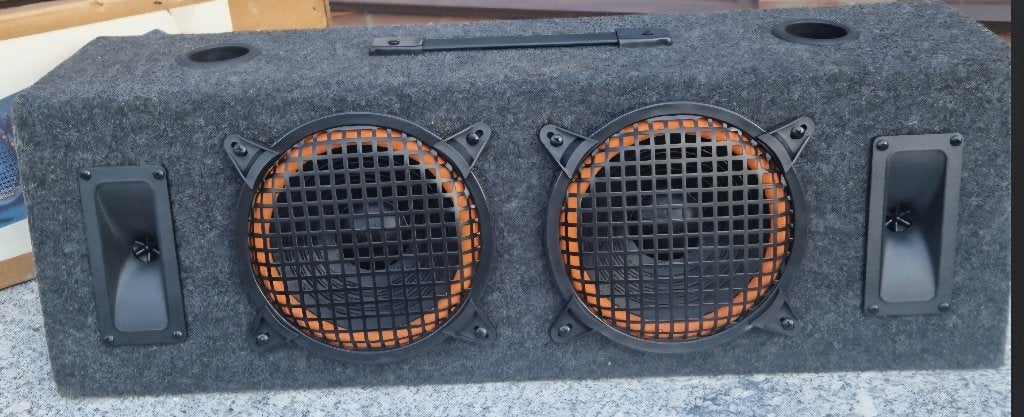Boombox Autoluidspreker Kist 350W (2x 8" Subwoofer), Ophalen, Zo goed als nieuw