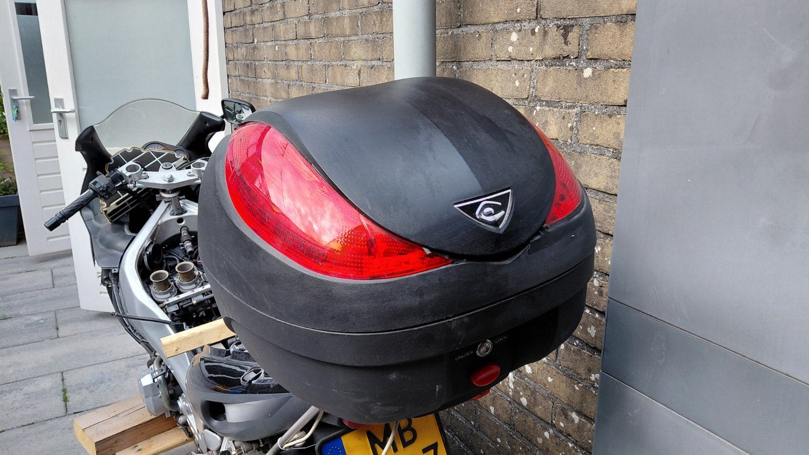 Topkoffer motor/scooter met remlicht, 36L, Ophalen of Verzenden