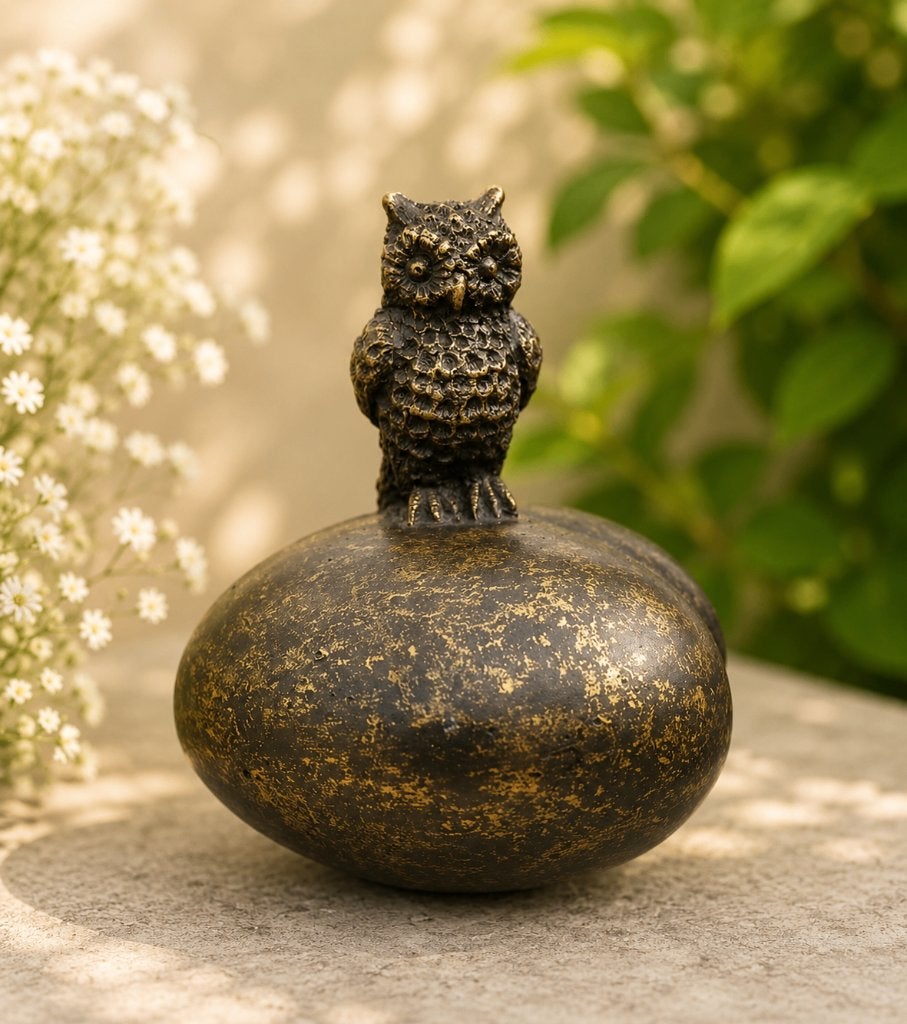 URN met UIL / brons / as urn / URN, Huis en Inrichting, Nieuw, Info@huisentuindecoratiemarie.nl, Huis en tuin decoratie marie