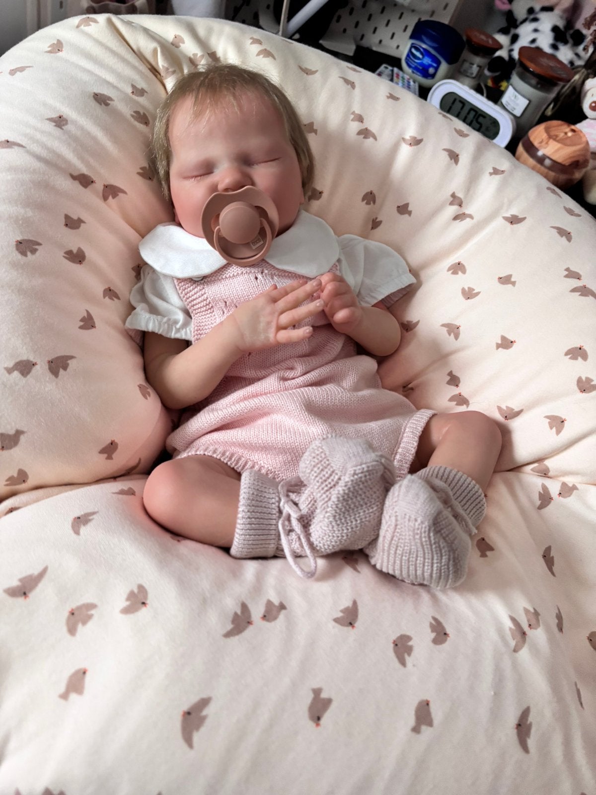 Reborn baby quinlyn, Verzamelen, Poppen, Nieuw, Pop, Levensecht of Reborn, Ophalen of Verzenden