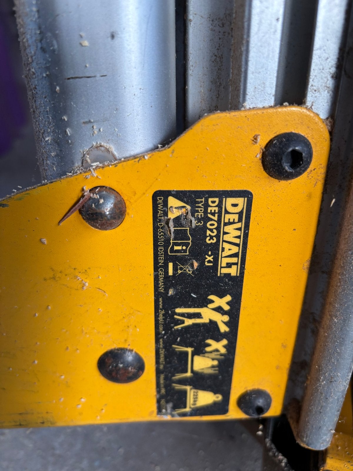 Defecte DeWalt Afkortzaag DW717XPS met opzetsteun DE7023, Ophalen, Gebruikt, 70 mm of meer, Afkortzaag
