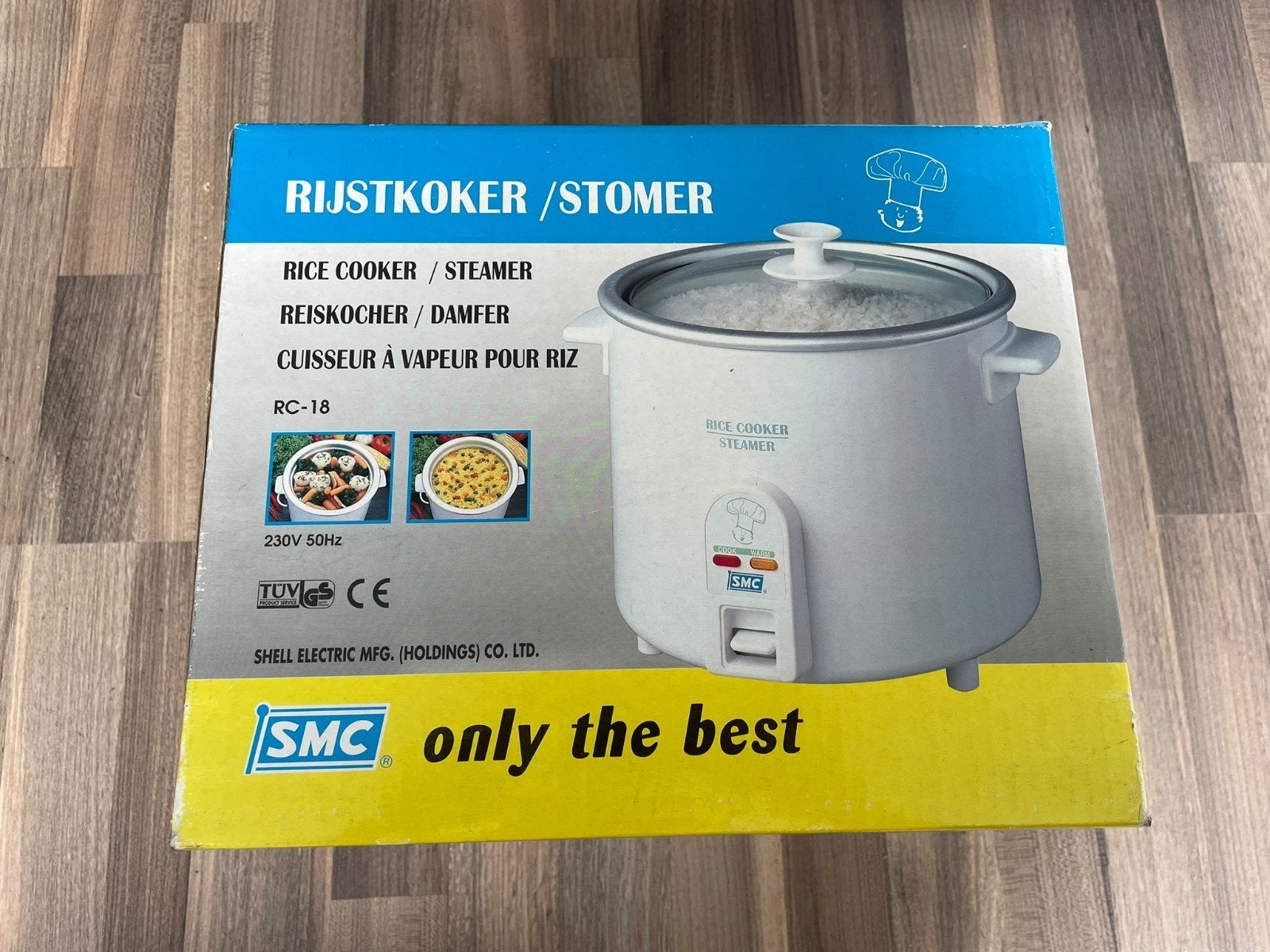 Nieuw en geseald: SMC Rijstkoker / Stomer - 1.8L met warmhou, Ophalen, Nieuw