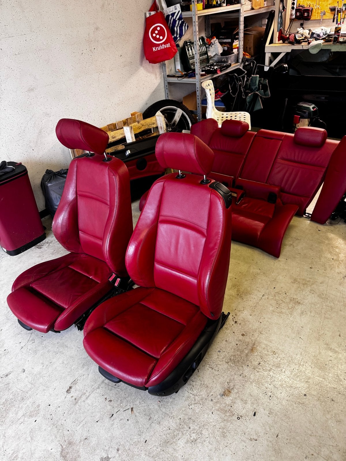 BMW E92 Origineel Rood Lederen Interieur Compleet, Auto-onderdelen, Ophalen, Gebruikt, BMW