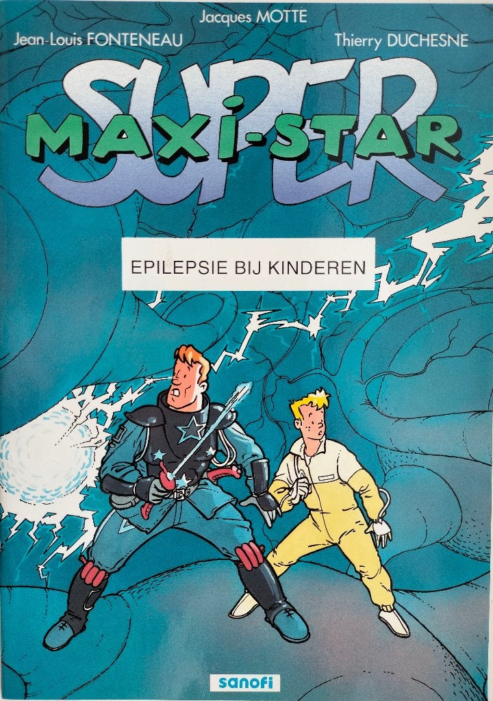 Super Maxi-Star. Epilepsie bij Kinderen., Verzenden, Eén stripboek, Zo goed als nieuw, Motte en Fonteneau