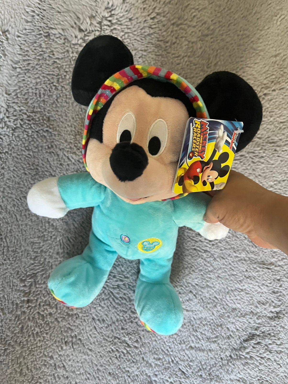 Mickey Mouse knuffel, Kinderen en Baby's, Speelgoed | Knuffels en Pluche, Overige karakters, Overige typen, Blauw, Nieuw