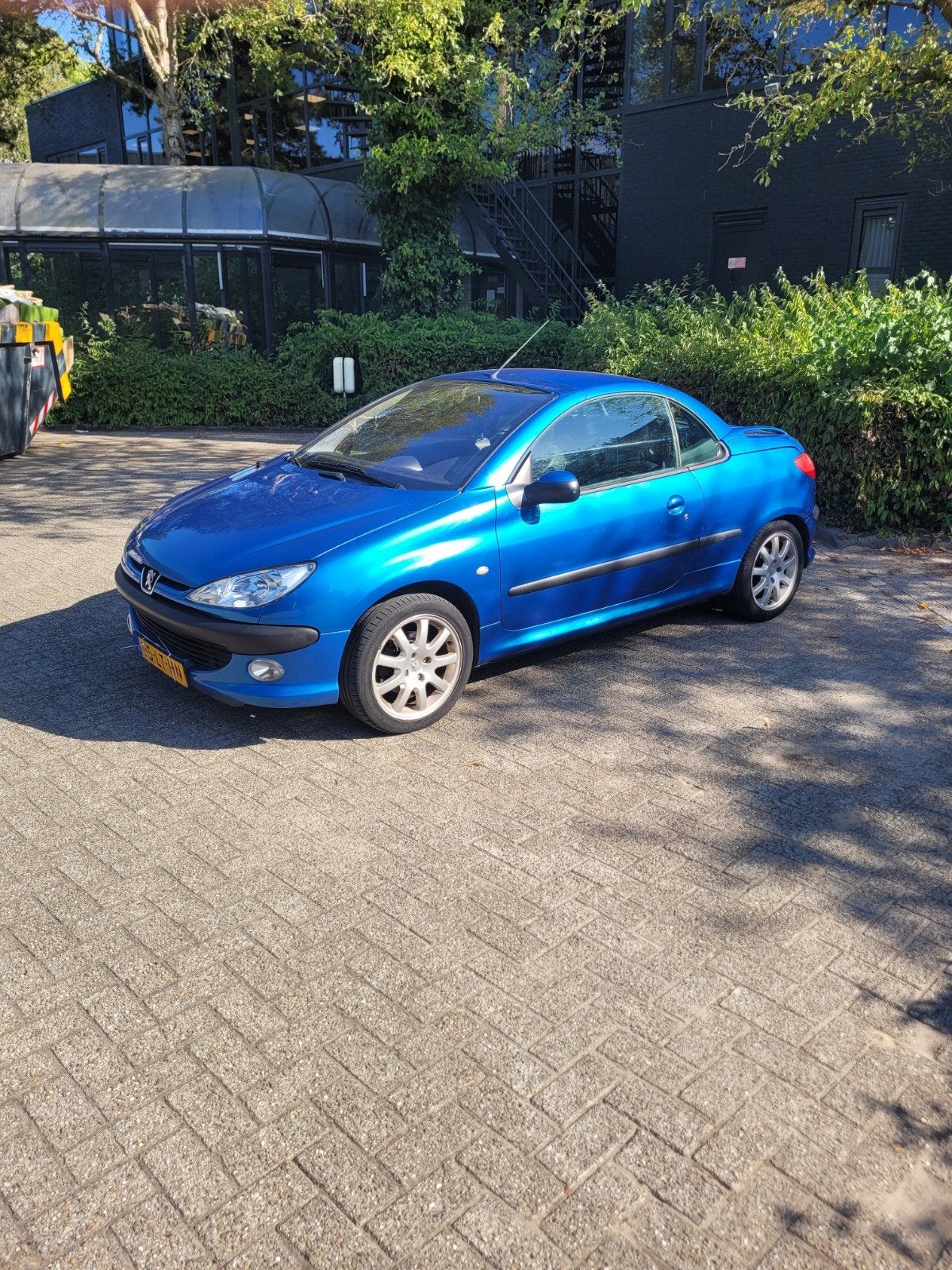 Peugeot 206 1.6  CC 2003 Blauw cabrio, Voorwielaandrijving, Zwart, 4 cilinders, Cabriolet