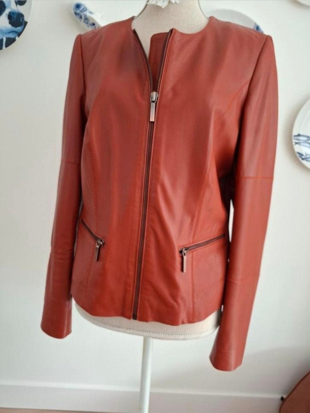Claudia Sträter zacht leren jasje 40, Kleding | Dames, Maat 38/40 (M), Overige kleuren, Ophalen of Verzenden, Zo goed als nieuw