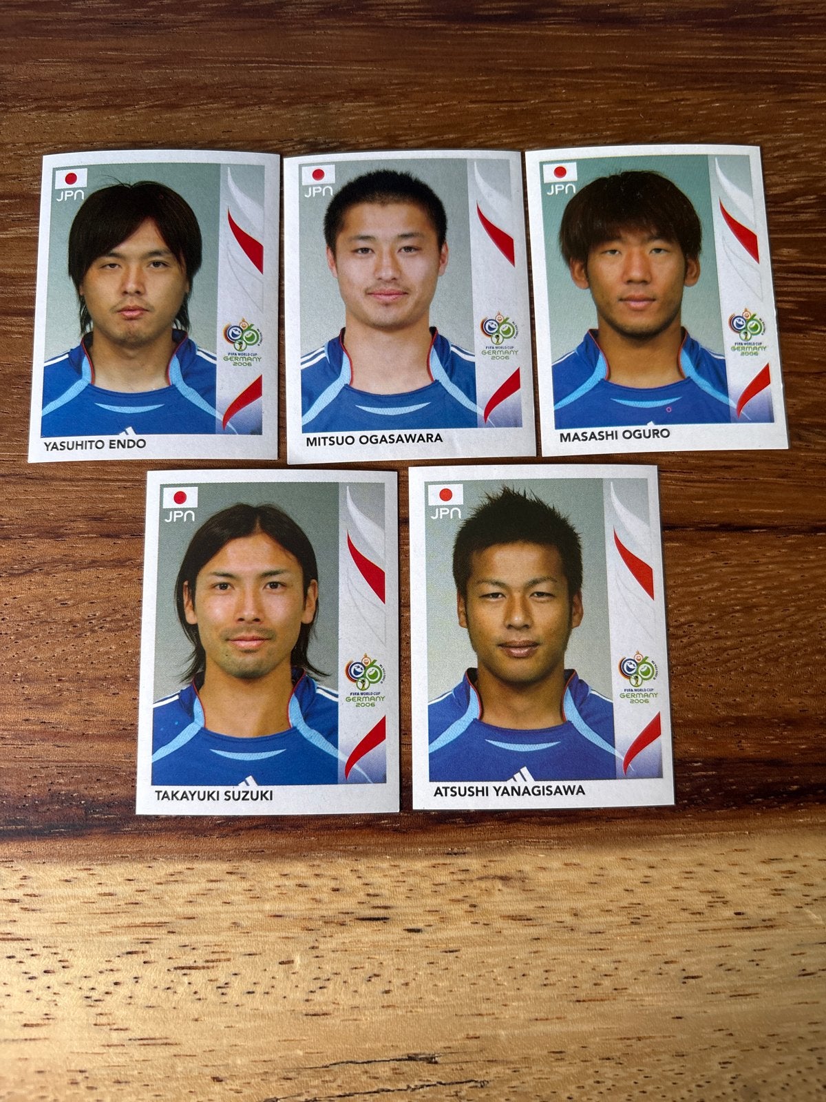 Panini WK 2006 Japan stickers - 5 stuks, Verzamelen, Stickers, Ophalen of Verzenden, Zo goed als nieuw, Sport