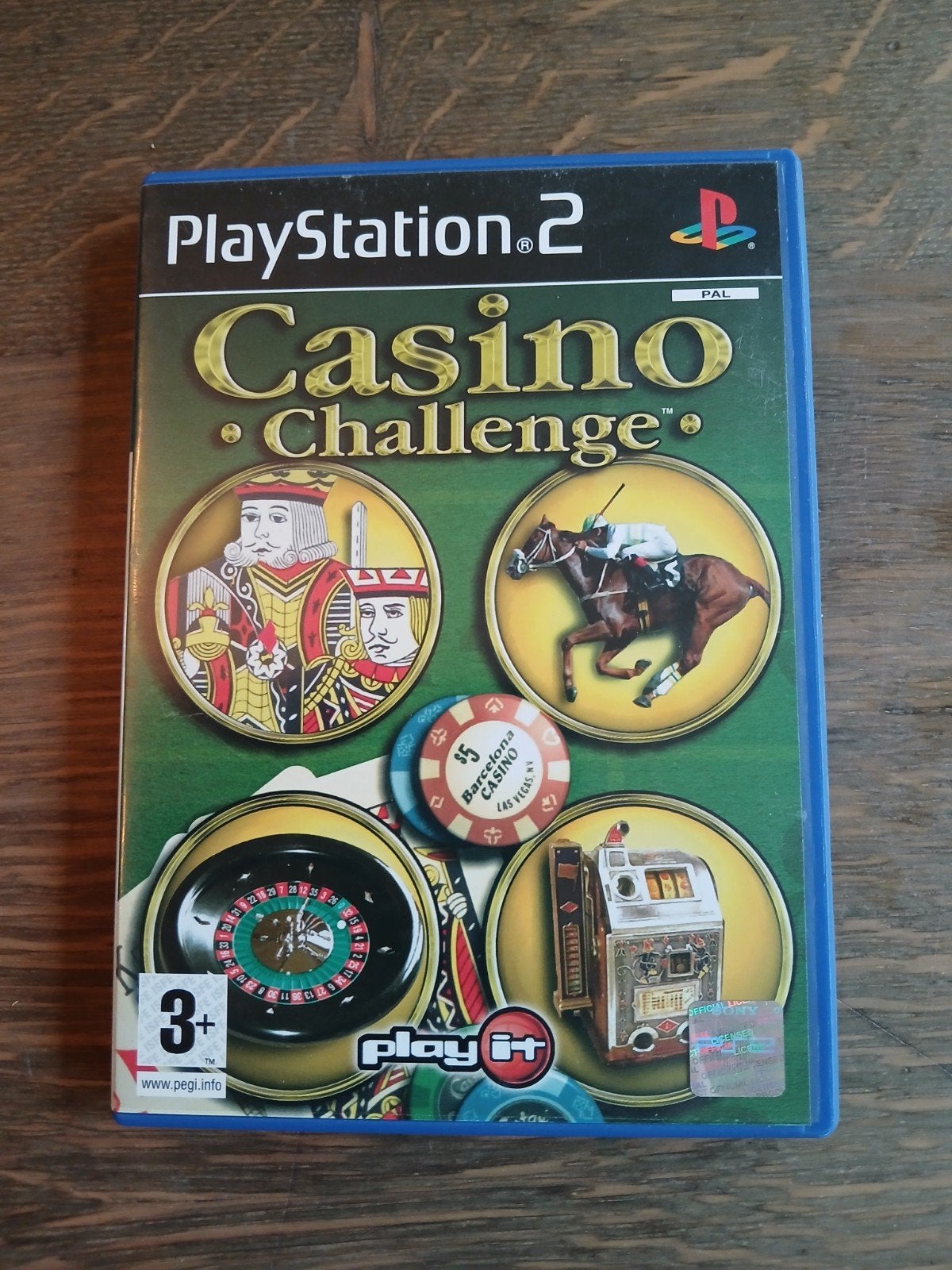Casino Challenge PS2 - Casino Spellen Collectie, Gebruikt, Overige genres, 1 speler, Eén computer