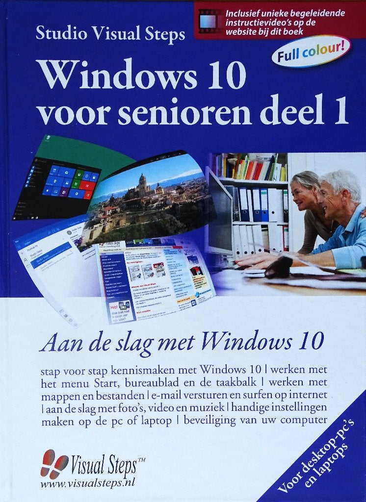 WINDOWS 10 VOOR SENIOREN deel 1 [STUDIO VISUAL STEPS], Ophalen of Verzenden, Nieuw, Besturingssystemen, Studio Visual Steps
