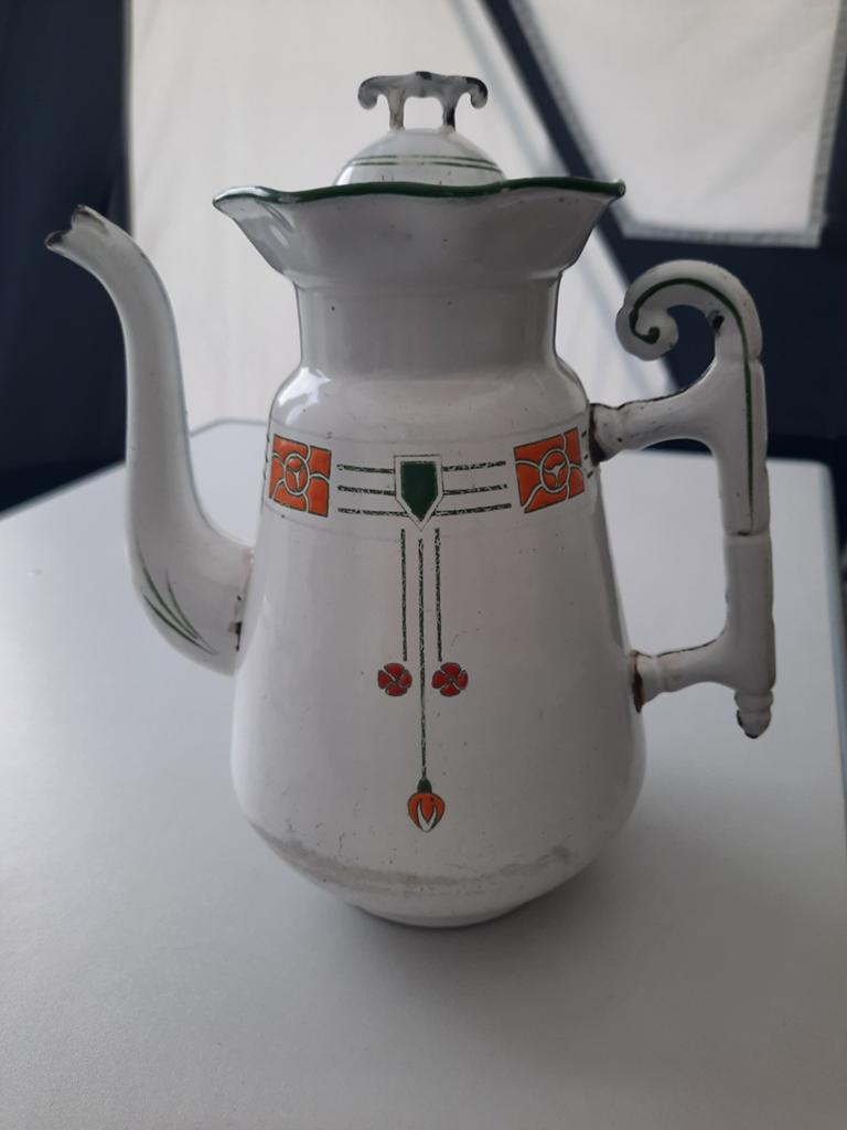 Emaille theepot, Ophalen of Verzenden
