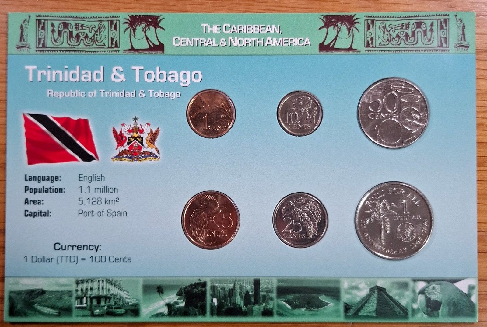 14# Coins of the World muntset Trinidad en Tobago, Ophalen of Verzenden, Midden-Amerika