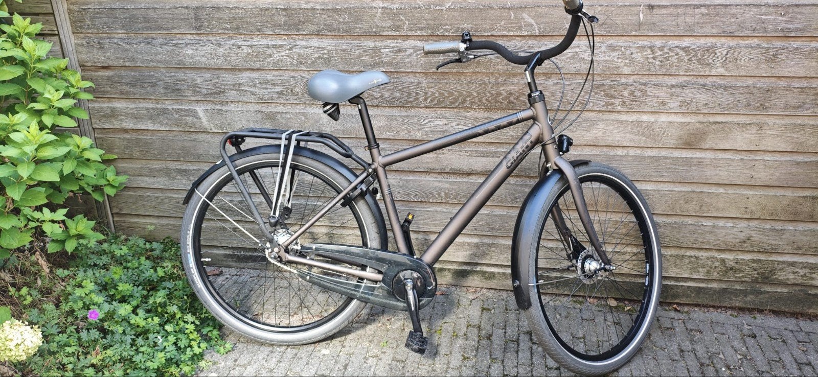 Giant Triple X Herenfiets 28inch, 7 versnellingen, Ophalen, Gebruikt, Velgrem, Versnellingen