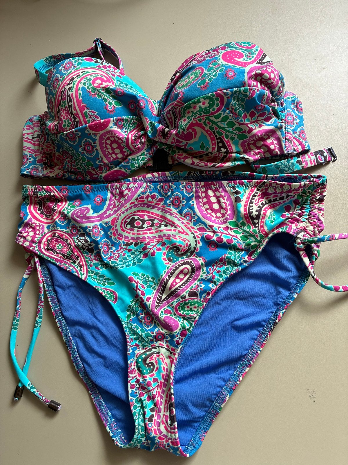 Cyell bikini 70C Paisley blauw beugel, Ophalen of Verzenden, Gedragen, Blauw, Bikini