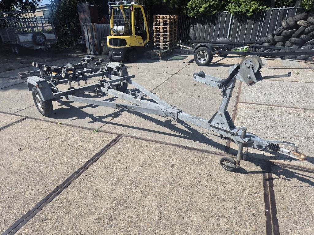Ellebi trailer enkelas geremd 1000kg, Ophalen, Minder dan 1500 kg, Gebruikt, Sloepentrailer