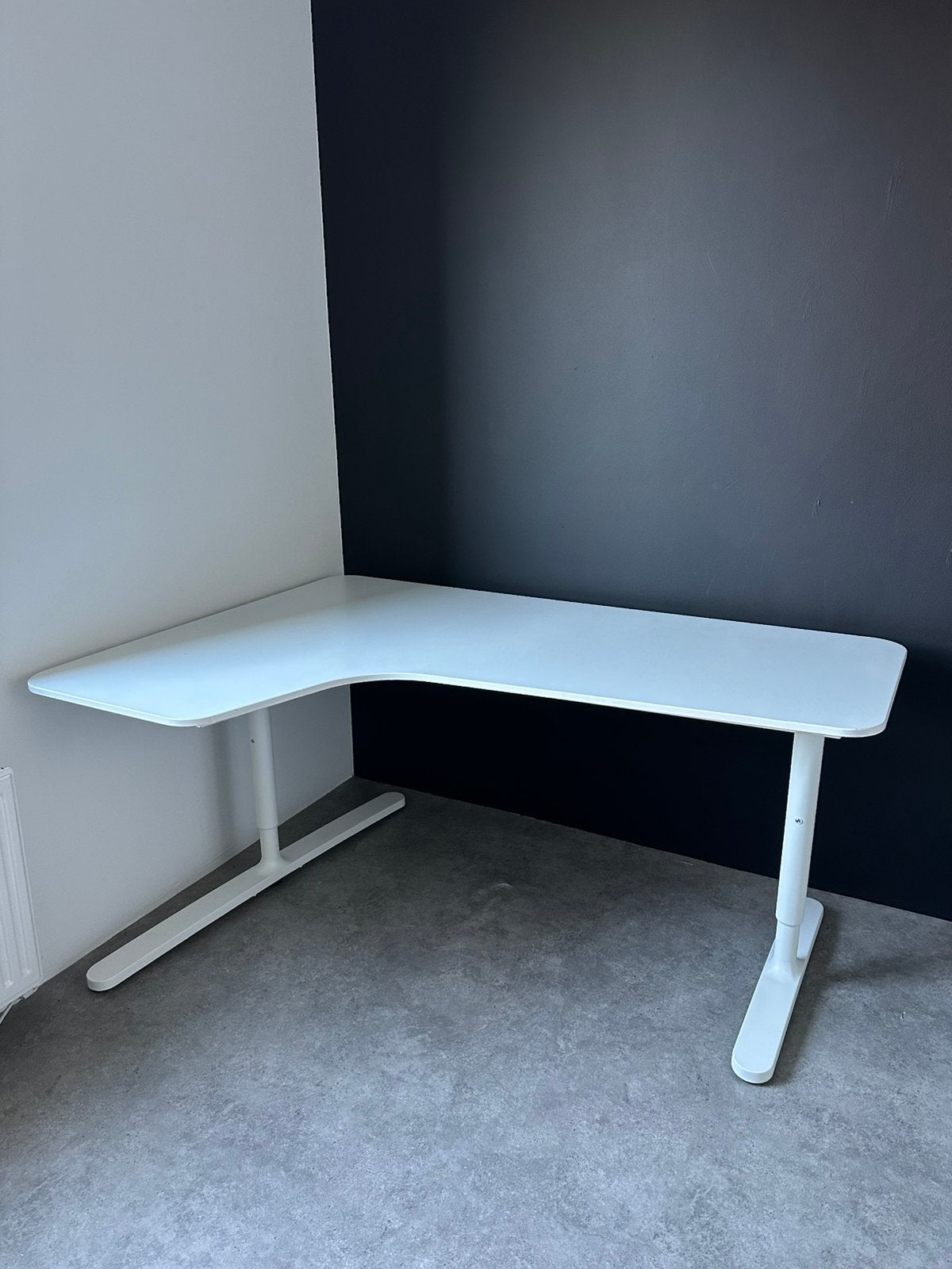 Hoekbureau IKEA BEKANT wit - goede staat, Ophalen, 160 cm, Hoekbureau, Zo goed als nieuw