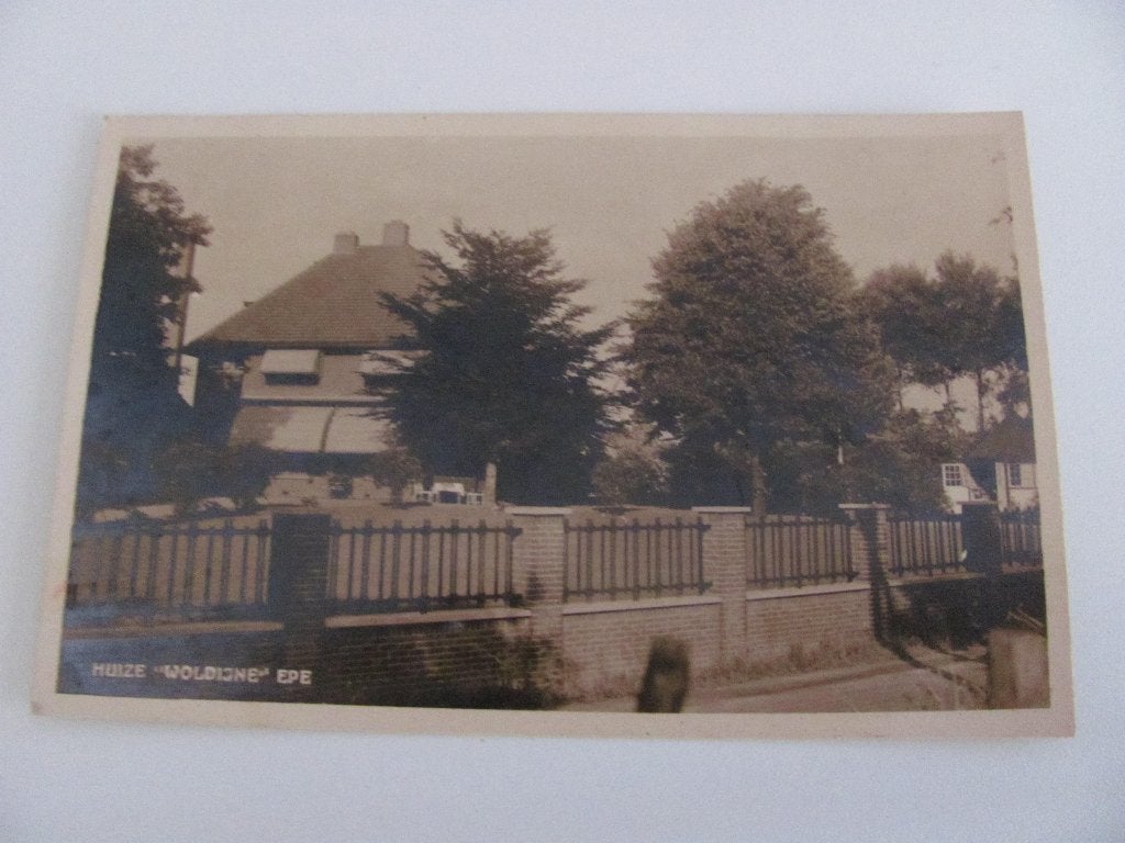 EPE strakke fotokaart van kuyters De WOLDINE kavel no 3., Verzamelen, Ophalen of Verzenden, 1920 tot 1940, Gelopen, Gelderland